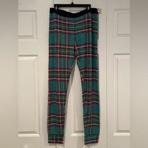 PINK holiday plaid pajama pants